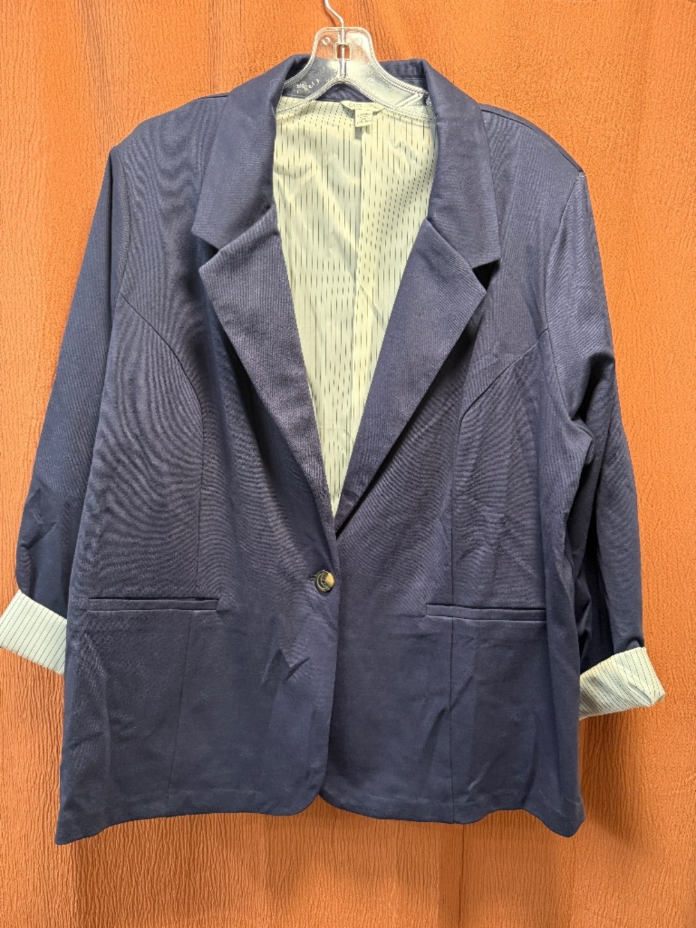 Cato Women's Plus blue stretch blazer - size 22/24 (3x)